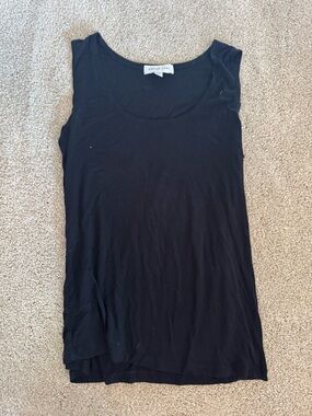 Amour Vert Black Scoop Neck Tank